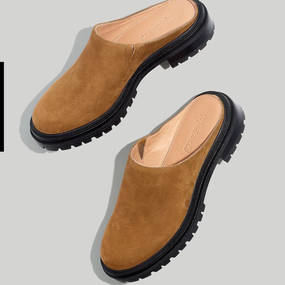 Madewell Bradley Suede Lugsole Mule (Sz 38)